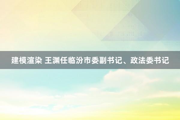 建模渲染 王渊任临汾市委副书记、政法委书记