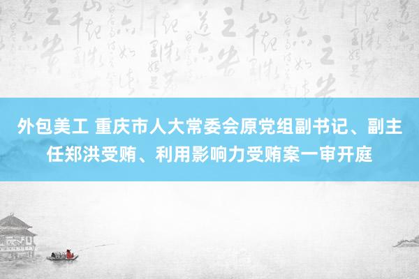 外包美工 重庆市人大常委会原党组副书记、副主任郑洪受贿、利用影响力受贿案一审开庭